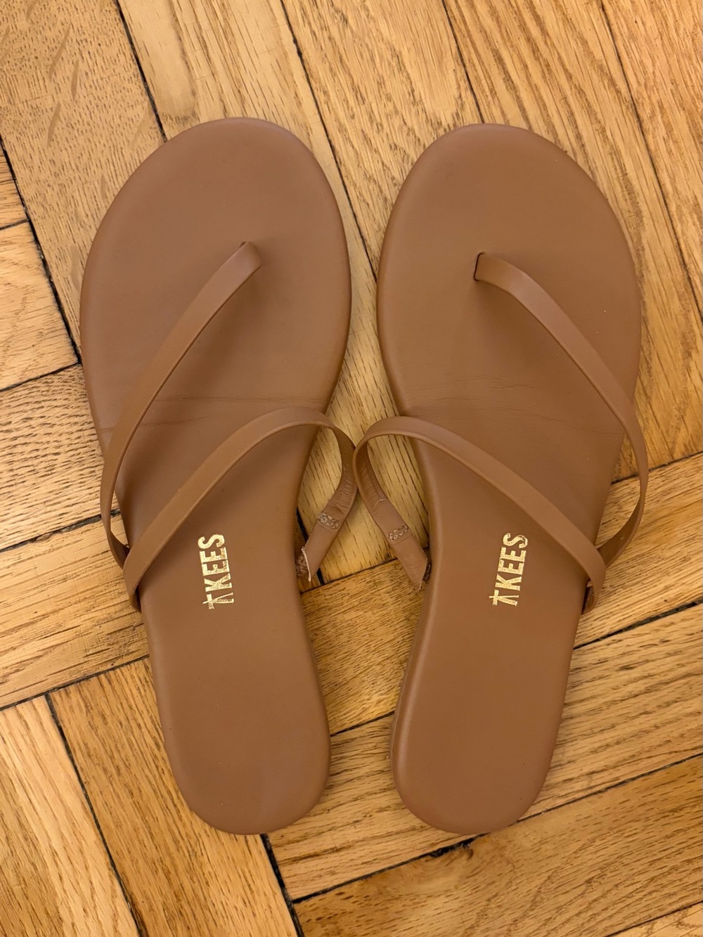 TKEES Tan Minimalist Sandals